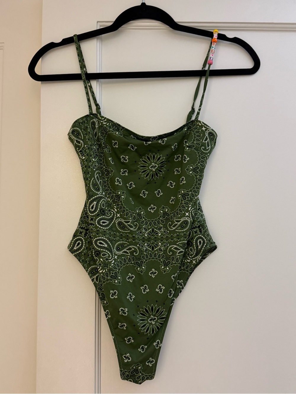 MC2 Saint Barth Bandana Print One Piece Swimsuit | Green | Women’s S